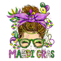 Mardi Gras Diva DTF Print