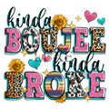 Kinda Boujee Kinda Broke  DTF Print