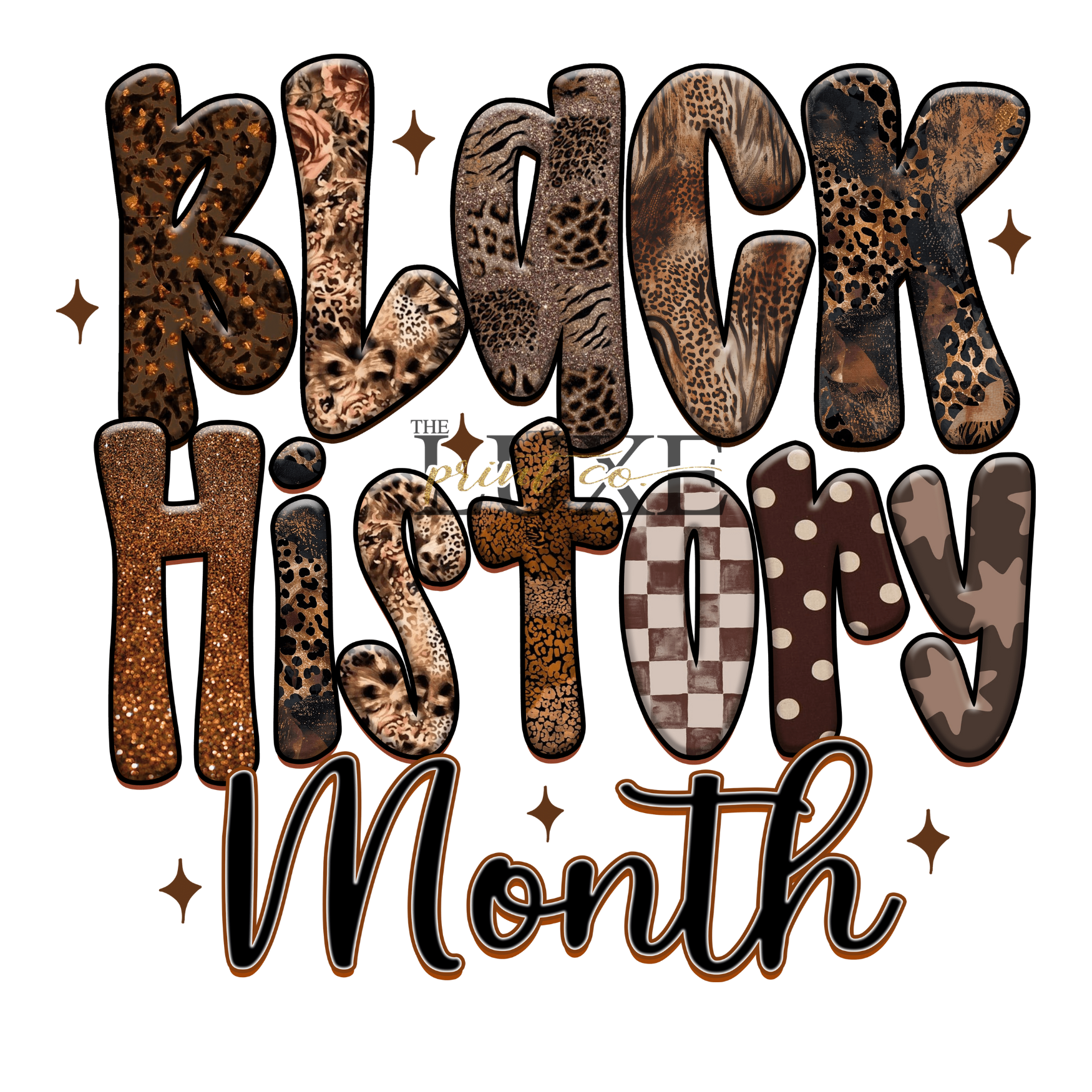 Black History Month  DTF Print