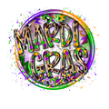 Mardi Gras DTF Print