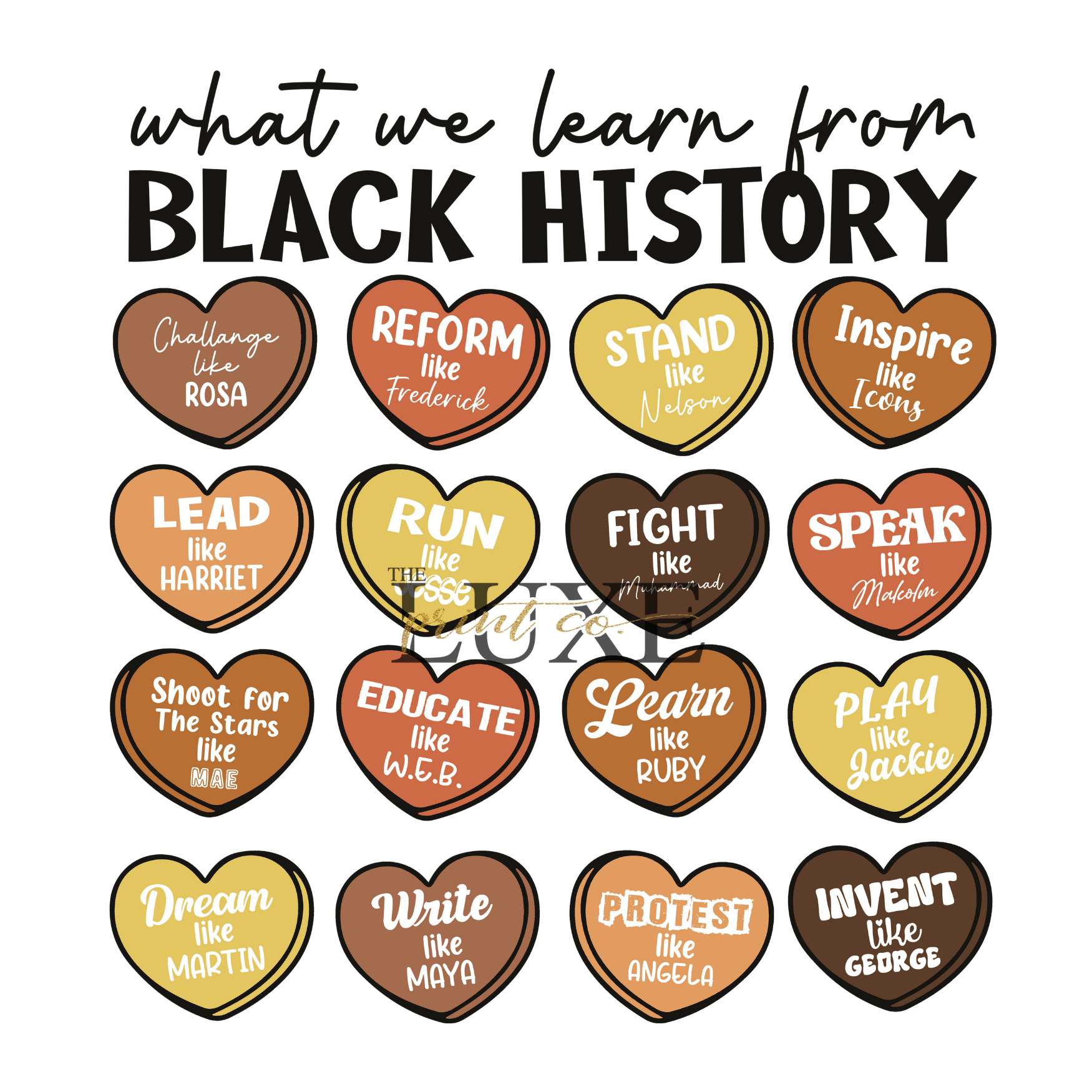 What we learn from Black History DTF Print