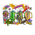 Mardi Gras Tumblers DTF Print