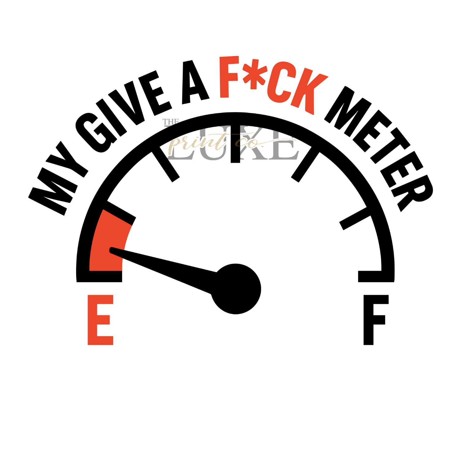 Give A F Meter DTF Print