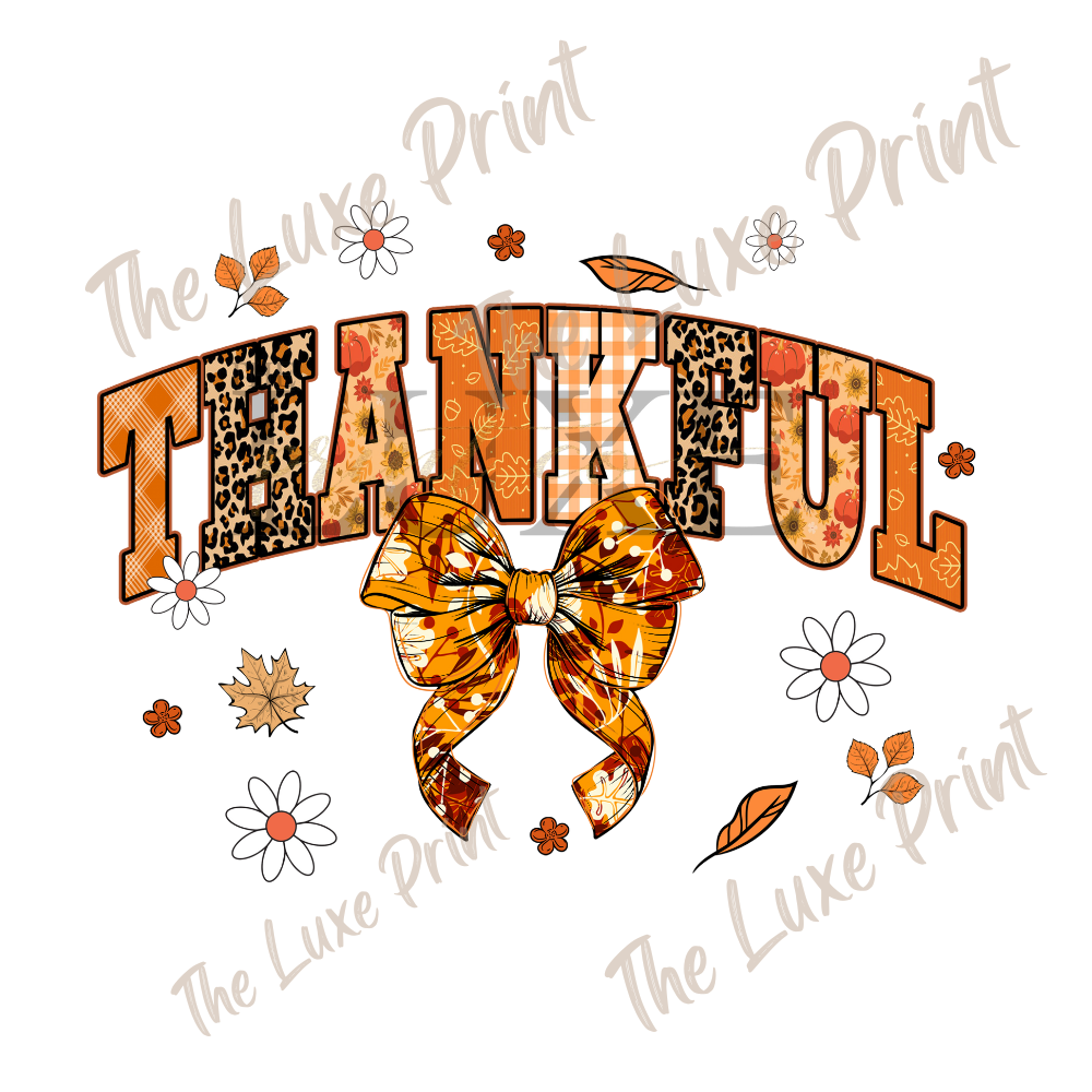 Thankful DTF Print