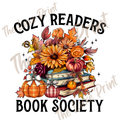 Cozy Readers Book Society DTF Print