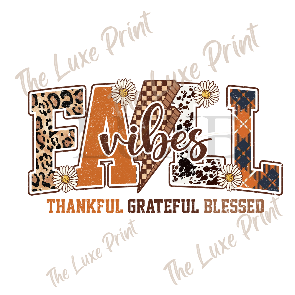 Grateful Fall Vibes DTF Print