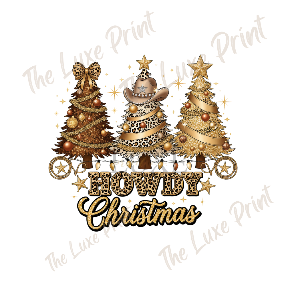 Howdy Christmas DTF Print