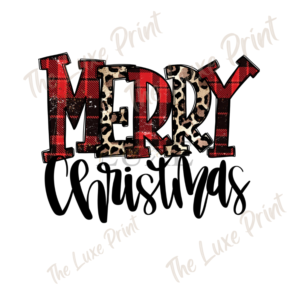 Merry Christmas DTF Prints