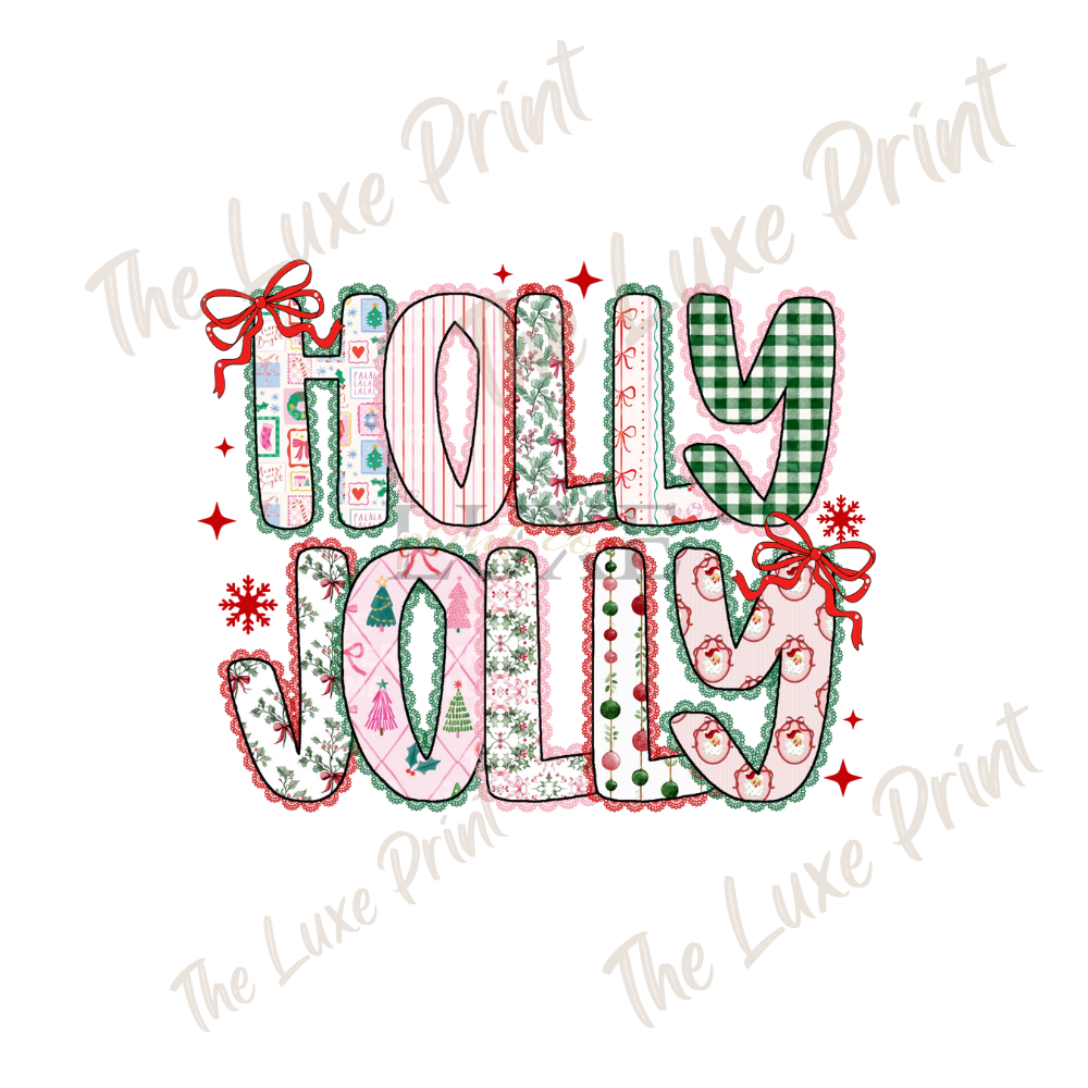 Holly Jolly DTF Print